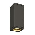 SLV Theo Luce Da Parete Aluminium Grigio Piazza | Esterni - IP44 - Adatto per 1x GU10 
