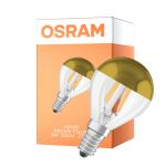 Osram Classic LED E14 Sferica Filamento Chiara 4W 380lm - 827 Bianco Molto Caldo | Sostitutiva 34W