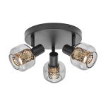 Ledvance LED Decor Faretti Firefly Acciaio Circolare Nero 8.4W 750lm - 827 Bianco Molto Caldo | Dimmerabile