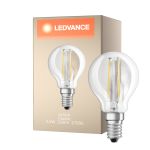 Ledvance Classic LED E14 Pera Filamento Chiara 2.5W 250lm - 827 Bianco Molto Caldo | Sostitua 25W