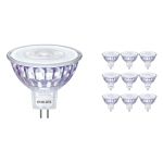 Confezione Multipack 10x Philips Master Value LED Faretti GU5.3 MR16 5.8W 490lm 36D - 940 Bianco Freddo | Miglior resa cromatica - Dimmerabile - Sostitutiva 35W