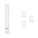 Confezione Multipack 10x Ledvance Dulux-L LED 8W - 830 Luce Calda -  | 4-Pin - Sostitutiva 18W