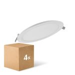 Confezione Multipack 4x Ledvance Downlight LED Slim Il Giro DN210 18W 1530lm 120D - 830 Luce Calda -  | 225mm