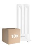 Confezione Multipack 10x Ledvance DULUX-F LED 12W - 840 Bianco Freddo | 4-Pin - Sostitutiva 24W