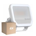 Confezione Multipack 4x Ledvance Proiettore LED Aluminium Bianca 17W 2400lm 100D - 840 Bianco Freddo | IP66 - Simmetrico