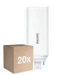 Confezione Multipack 20x Philips CorePro PL-T LED Bulbo HF 6.5W - 830 Luce Calda -  | 4-Pin - Sostitutiva 18W