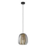 Eglo Luce Pendente Encinitos Nero, Oro | Adatto per E27