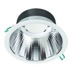 Philips Downlight LED Coreline DN142B Aluminium Bianca 19.2W 2300lm 60D - 840 Bianco Freddo | Ritaglio 200mm - IP20 - UGR<19