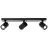 Brilliant Marty Luce da soffitto Aluminium Sabbioso Nero 15W 1050lm - 830 Luce Calda -  | Incl. 3x GU10