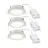 Confezione Multipack 3x Nordlux Downlight Olea Bianca 4.4W 345lm 110D - 930 | 68mm - IP65 - Miglior Resa Cromatica