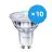 Confezione Multipack 10x Philips Corepro LED Faretti GU10 PAR16 2.7W 230lm 36D - 840 Bianco Freddo | Sostitutiva 25W
