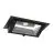 Downlight LED Wallwasher Wally Maxi Nero 46W 6050lm 70x75D - 830 Luce Calda - 238x145mm