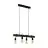 Eglo Luce Pendente Townshend Acciaio Legna Nero | IP20 - Adatto per 4x E27 