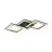 Eglo Luce da soffitto Calliera Acciaio Nero Oro 20W 2500lm - 840 Bianco Freddo | IP20 - Dimmerabile 