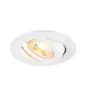SLV New Tria 68 Faretti Aluminium Bianca Il Giro | Ritaglio 68mm - Adatto per 1x GU10 