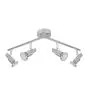 Ledvance Faretti LED GU10 Aluminium 4x 3W - 827 Bianco Molto Caldo 