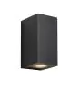Nordlux Canto Maxi Kubi 2 Luce Da Parete Aluminium e Vetro Nero Up & Down | IP44 - Adatto per 2x GU10