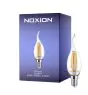 Noxion Lucent LED E14 Punta attorcigliata Candela Filamento Chiara 4.5W 470lm - 827 Bianco Molto Caldo | Dimmerabile - Sostitutiva 40W