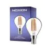 Noxion Lucent Lustre LED E14 Sferica Filamento Chiara 4.5W 470lm - 827 Bianco Molto Caldo | Dimmerabile - Sostitutiva 40W