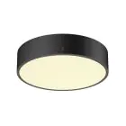 SLV Medo Pro 30 Parete e Luce da soffitto Aluminium Nero Il Giro 10W 1250lm - 930-940 CCT | IP50 - Miglior Resa Cromatica - Dimmerabile 