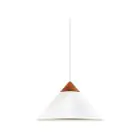 DFTP by Nordlux Kinto Luce Pendente Metallo e Legna Bianca | 420mm - Adatto per E27