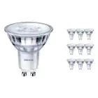 Confezione Multipack 10x Philips Corepro LED Faretti GU10 PAR16 2.7W 225lm 36D - 830 Luce Calda | Sostitutiva 25W