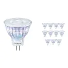 Confezione Multipack 12x Philips Corepro LED Faretti GU4 MR11 2.3W 184lm 36D - 827 Bianco Molto Caldo | Sostitutiva 20W