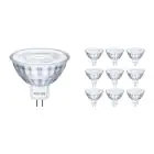 Confezione Multipack 10x Philips Corepro LED Faretti GU5.3 MR16 4.4W 345lm 36D - 827 Bianco Molto Caldo | Sostitutiva 35W