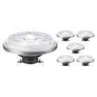 Confezione Multipack 6x Philips MASTER LED Faretti G53 AR111 10.8W 600lm 9D - 927 Bianco Molto Caldo | Miglior resa cromatica - Dimmerabile - Sostitutiva 50W