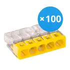 Confezione Multipack 100x Wago 2273-205  Connettore| 5 Filo Connessione