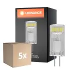 Confezione Multipack 5x Ledvance Performance LED Capsule Chiara G4 1.5W 200lm - 827 Bianco Molto Caldo | Sostitutiva 20W
