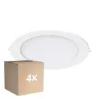 Confezione Multipack 4x Noxion Downlight LED Slim V2.0 20W 2000lm 120D - 830 Luce Calda -  | 225mm - Ritaglio 200mm - IP44 