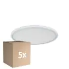Confezione Multipack 5x D'Lite Luce da soffitto Luma Bianca 22W 2000lm - 827 Bianco Molto Caldo | IP44 - 42cm