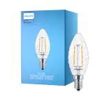 Philips Corepro LED Candela E14 Attorcigliata Candela Filamento Chiara 2W 250lm - 827 Bianco Molto Caldo | Sostitutiva 25W