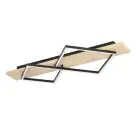 Eglo Luce da soffitto Boyal Legna Nero, Marrone 13W 1750lm - 830 Luce Calda - 