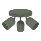 Eglo Soffitto Faretti Tilston Acciaio Verde | Adatto per 3x E14