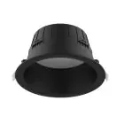 Noxion Downlight LED Hera Profondo Incasso Nero 21W 2400lm 100D - 827-830-840 CCT | 226mm - Ritaglio 200mm